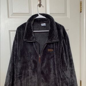 Columbia Dark Gray Fluffy Jacket 3x